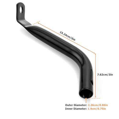 Wsays Remove Saddlebag Bar Guards Support Bracket Compatible with Harley Touring Street Electra Road Glide Road King Ultra Limited 20142025 Gloss Black - Image 3