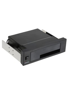 Internal Single Bay Mobile Rack Enclosure with LED Indicator Light Support Hot-swap for 2.5/3.5inches SATA HDD SSD Fit PC 5.25'' Bay