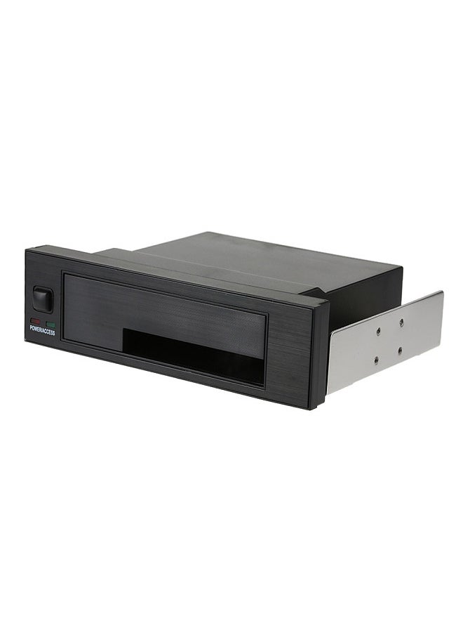 Generic - Internal Single Bay Mobile Rack Enclosure with LED Indicator Light Support Hot-swap for 2.5/3.5inches SATA HDD SSD Fit PC 5.25'' Bay - Image 1