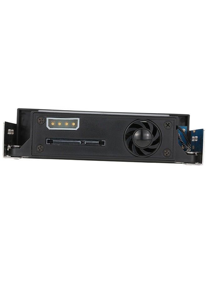 Generic - Internal Single Bay Mobile Rack Enclosure with LED Indicator Light Support Hot-swap for 2.5/3.5inches SATA HDD SSD Fit PC 5.25'' Bay - Image 1