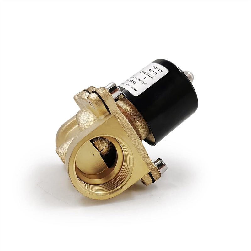 صمام هواء بقياسات 1/4"، 3/8"، 1/2"، 3/4"، 1"، صمام كهرومغناطيسي، مقاسات DN8، DN10، DN15، DN20، DN25، نوع N/C، صمام هوائي لاستخدام الماء، الزيت، الهواء، بجهود كهربائية 12V/24V/220V/110V (للمقاس DN40، جهد AC110V). - Image 3