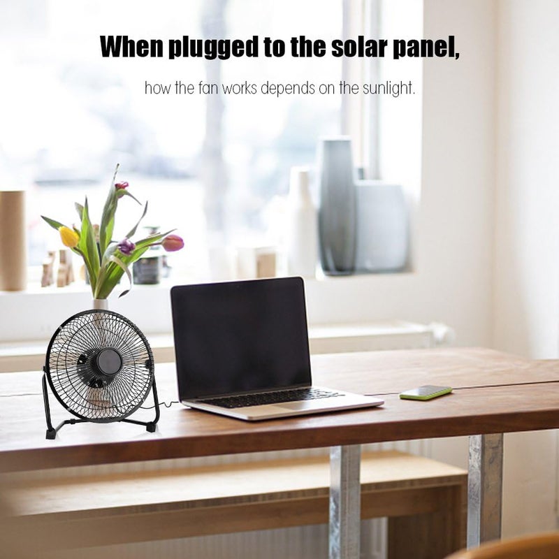 comfrt Solar Panel Powered Fan, Mini Portable Solar Energy Cooling Fan Ventilator Solar Fans for Greenhouse Travel Camping Fishing Solar Fan For Greenhouse - Image 5