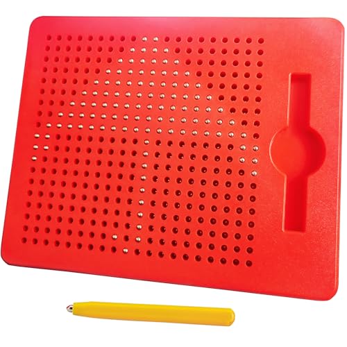 RAINBOW TOYFROG Magnetic Drawing Board Push Peel Sensory Activity Board for Kids Ages 48 Perfect Travel Toy Magnetic Doodle Board for Kids Travel Activities - Image 1