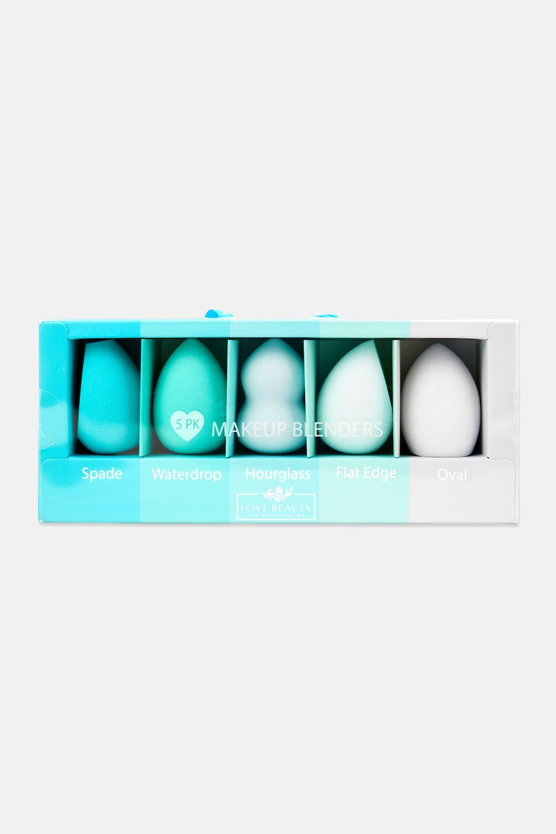 Love Beauty 5 Pieces Makeup Blending Sponge, Multicolor - Image 1