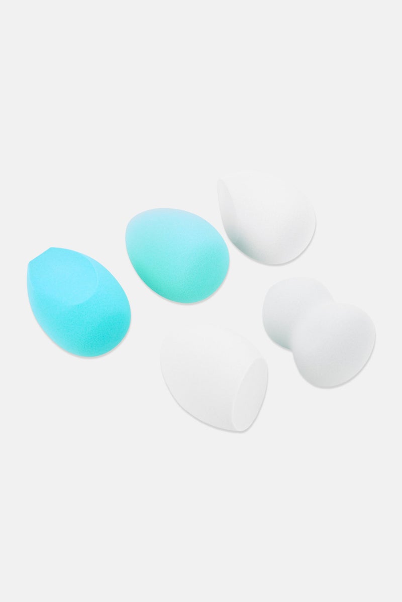 Love Beauty 5 Pieces Makeup Blending Sponge, Multicolor - Image 4