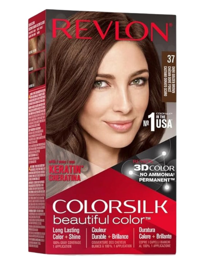Revlon - Revlon Color Silk -Dark Golden Brown 37 - Image 1