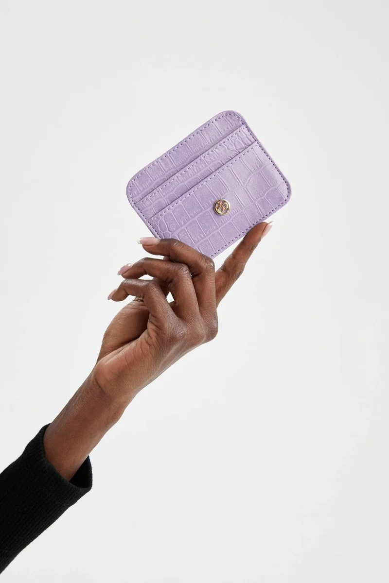 DeFacto Woman Faux Leather Croco Card Holder