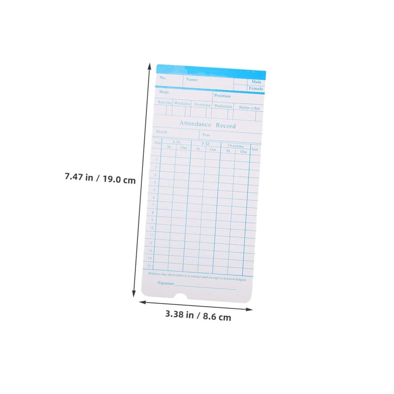 285 Pcs Double Sided Attendance Cards Wear Resistant Paper Bulk Pack For Office Employee Tracking - Image 3