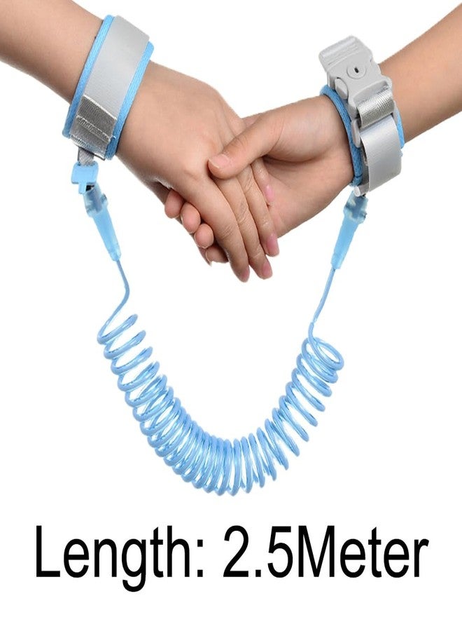 Hodaqe Anti Lost Wrist Link Band for Kids with Lock and Key for Child Safety Adjustable Wrist 2.5 Meter (Blue) - Image 2