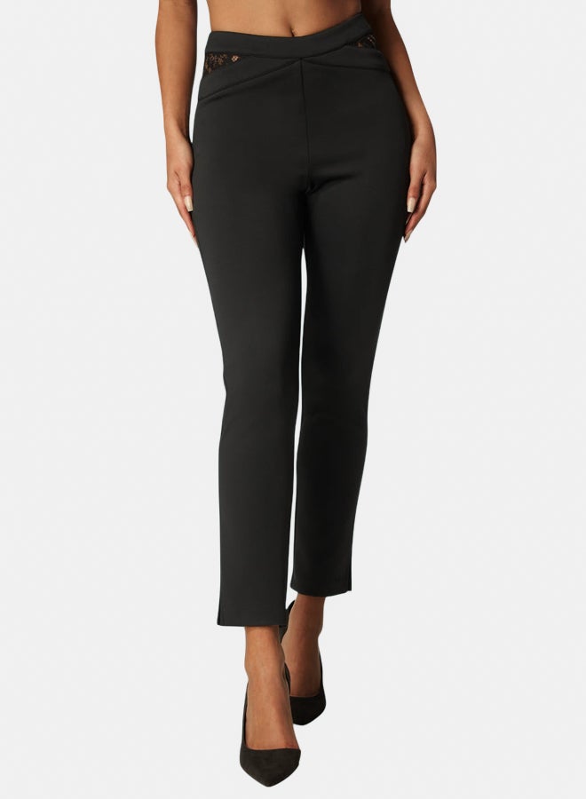 bebe Scuba High Waist Slim Leg Pant - Image 1