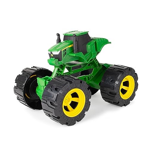 TOMY Monster Treads AllTerrain John Deere Tractor Tilting Monster Truck Toy with Heavy Duty Tires John Deere Tractor Toys Ages 3 Years and Up - Image 1