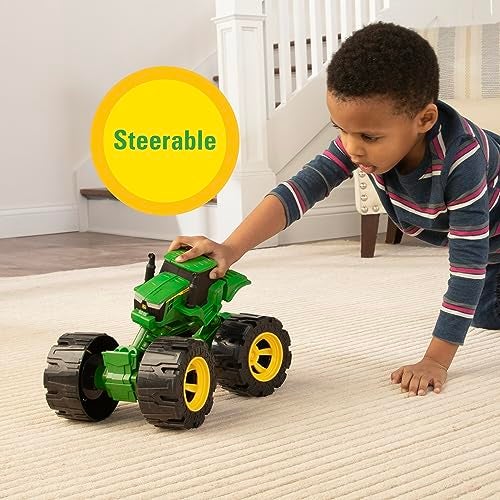 TOMY Monster Treads AllTerrain John Deere Tractor Tilting Monster Truck Toy with Heavy Duty Tires John Deere Tractor Toys Ages 3 Years and Up - Image 5