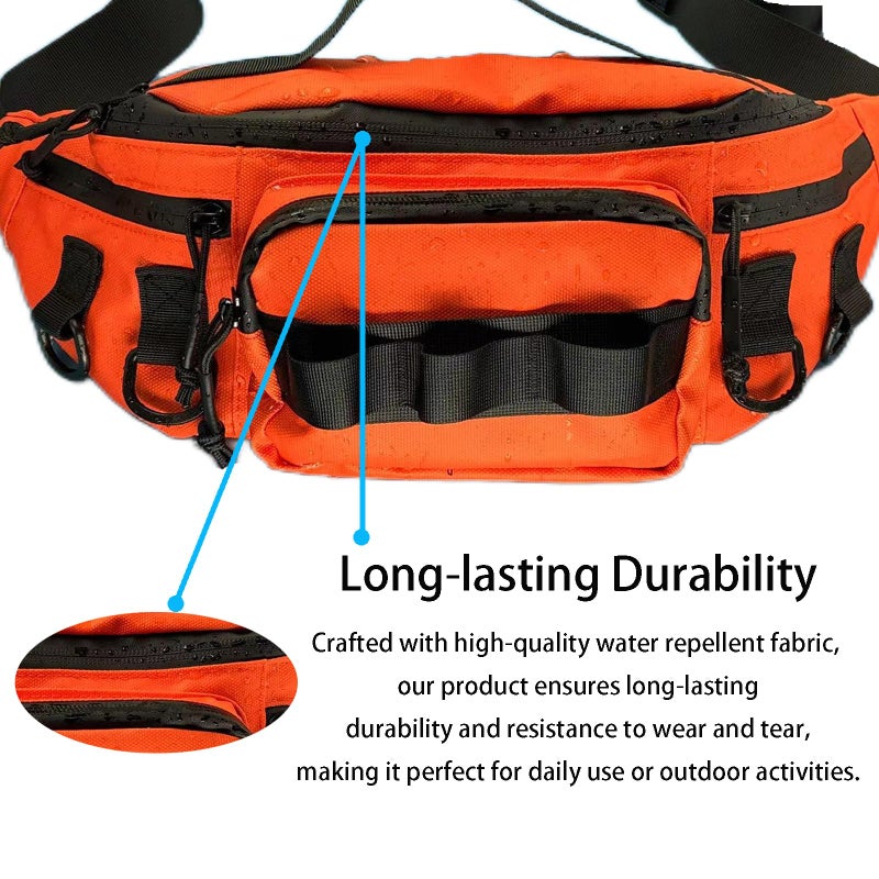 Chardime Men's Lightweight Fishing Fanny Pack - Sling Pack - Image 4