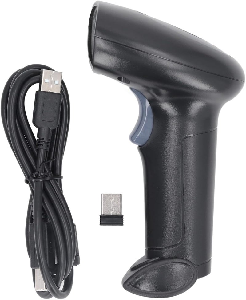ماسح باركود من نوع CMOS مزود باتصال سلكي عبر USB واتصال لاسلكي بتقنية 2.4G لقراءة الباركودات أحادية الأبعاد ورموز QR ثنائية الأبعاد، جهاز إدخال بيانات محمول متوافق مع أنظمة نقاط البيع (POS) التي تعمل بنظامي لينكس وأندرويد. - Image 1
