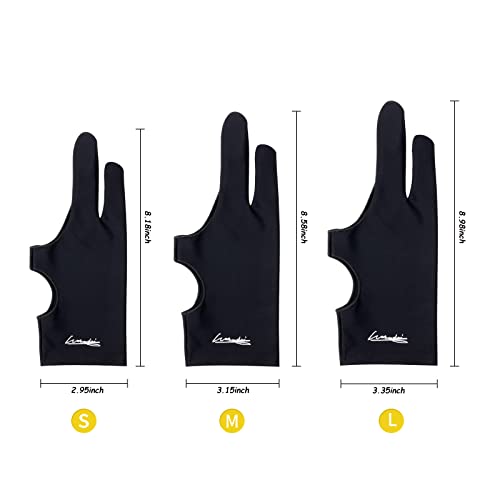 WooKoudai Digital Drawing Glove 2 Pack,Artist Glove for Drawing Tablet,ipad,Sketching,Art Glove with Two Finger for Right Hand and Left Hand （Smudge Guard,Small,2.95 x8.18inch - Image 5
