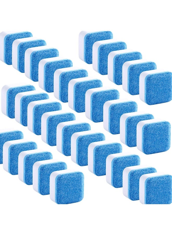 HONANK 30 Pcs Solid Washing Machine Cleaner, Triple Decontamination Effervescent Cleaning Tablets Detergent Cleaner Washer Cleaner, Deep Cleaning Remover for Bath Kitchen Room - Image 1