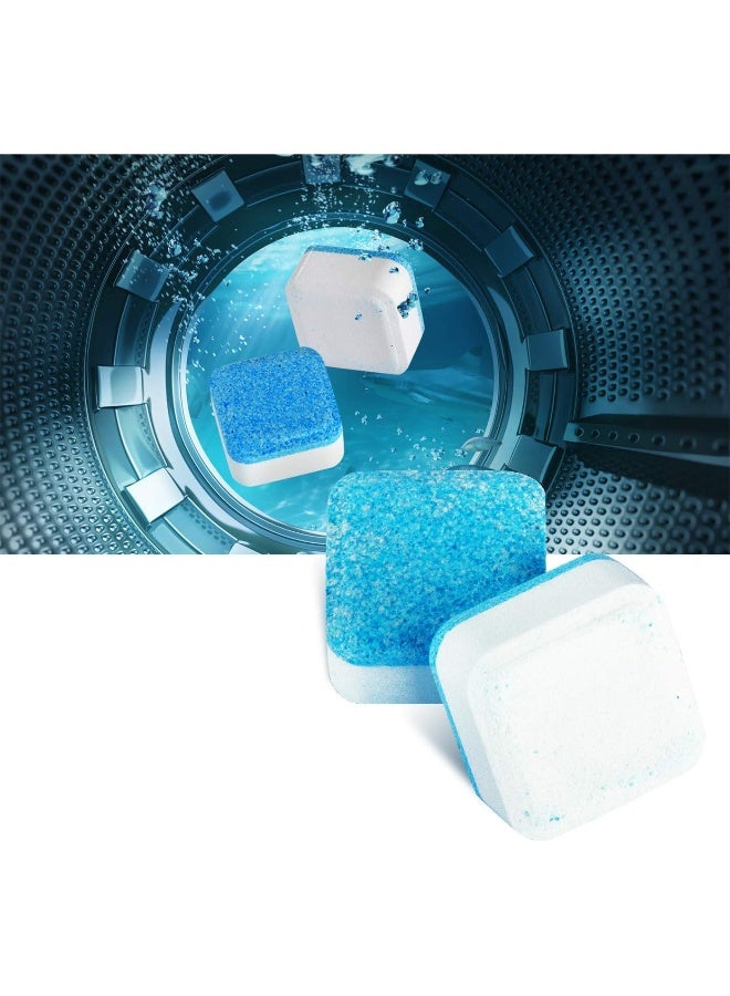 HONANK 30 Pcs Solid Washing Machine Cleaner, Triple Decontamination Effervescent Cleaning Tablets Detergent Cleaner Washer Cleaner, Deep Cleaning Remover for Bath Kitchen Room - Image 5