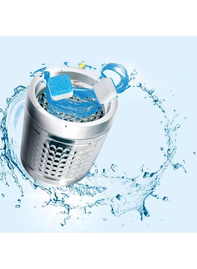 HONANK 30 Pcs Solid Washing Machine Cleaner, Triple Decontamination Effervescent Cleaning Tablets Detergent Cleaner Washer Cleaner, Deep Cleaning Remover for Bath Kitchen Room - Image 4