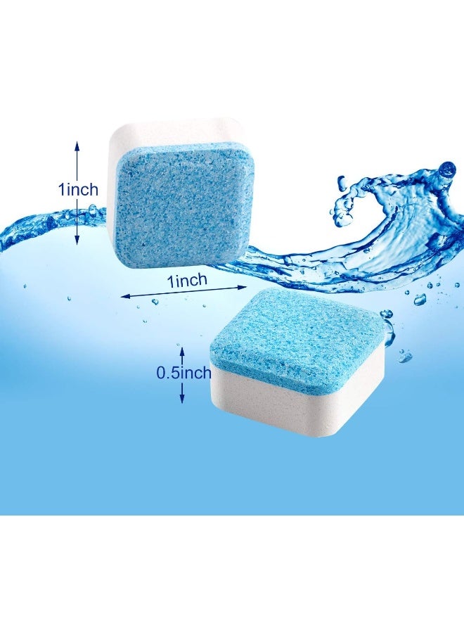 HONANK 30 Pcs Solid Washing Machine Cleaner, Triple Decontamination Effervescent Cleaning Tablets Detergent Cleaner Washer Cleaner, Deep Cleaning Remover for Bath Kitchen Room - Image 2