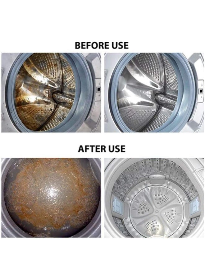 HONANK 30 Pcs Solid Washing Machine Cleaner, Triple Decontamination Effervescent Cleaning Tablets Detergent Cleaner Washer Cleaner, Deep Cleaning Remover for Bath Kitchen Room - Image 3