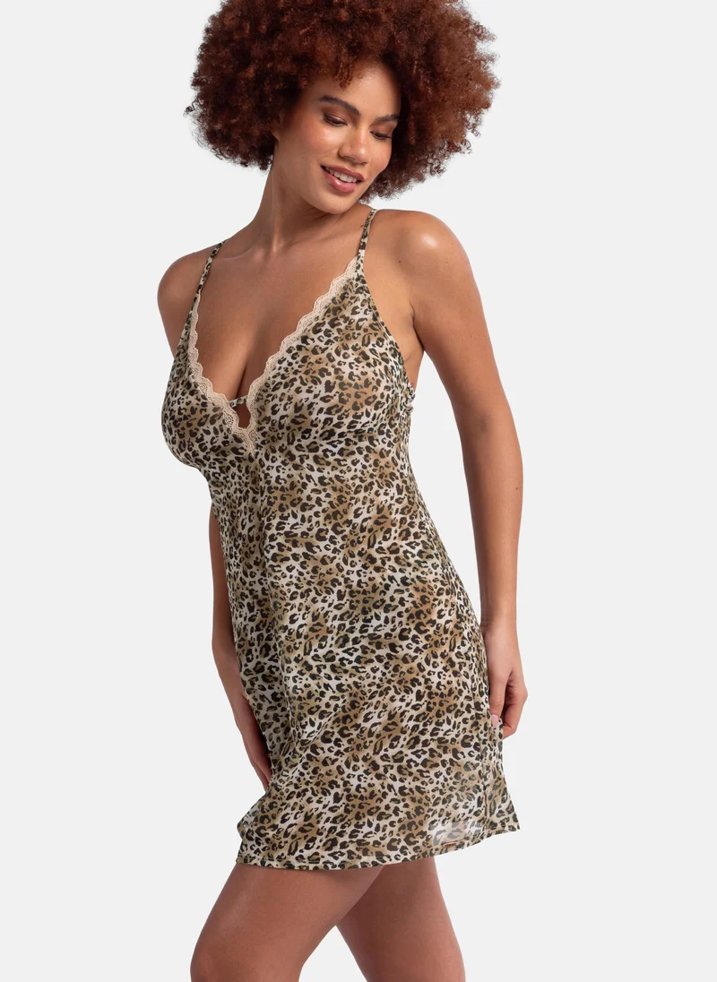 دورينا Strappy Lace Detail Nightwear Dress