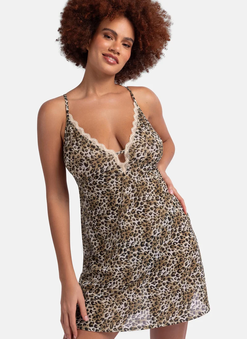دورينا Strappy Lace Detail Nightwear Dress