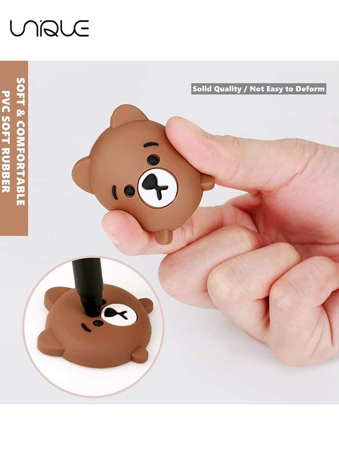 Unique Door Handle Bumper 8 Pcs Self-Adhesive Cartoon Animals Wall Protector Door Knob Wall Shield Rubber Buffer Crash Pads Door Stoppers for Furniture Glass Table  - Image 3