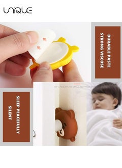 Unique Door Handle Bumper 8 Pcs Self-Adhesive Cartoon Animals Wall Protector Door Knob Wall Shield Rubber Buffer Crash Pads Door Stoppers for Furniture Glass Table  - Image 4