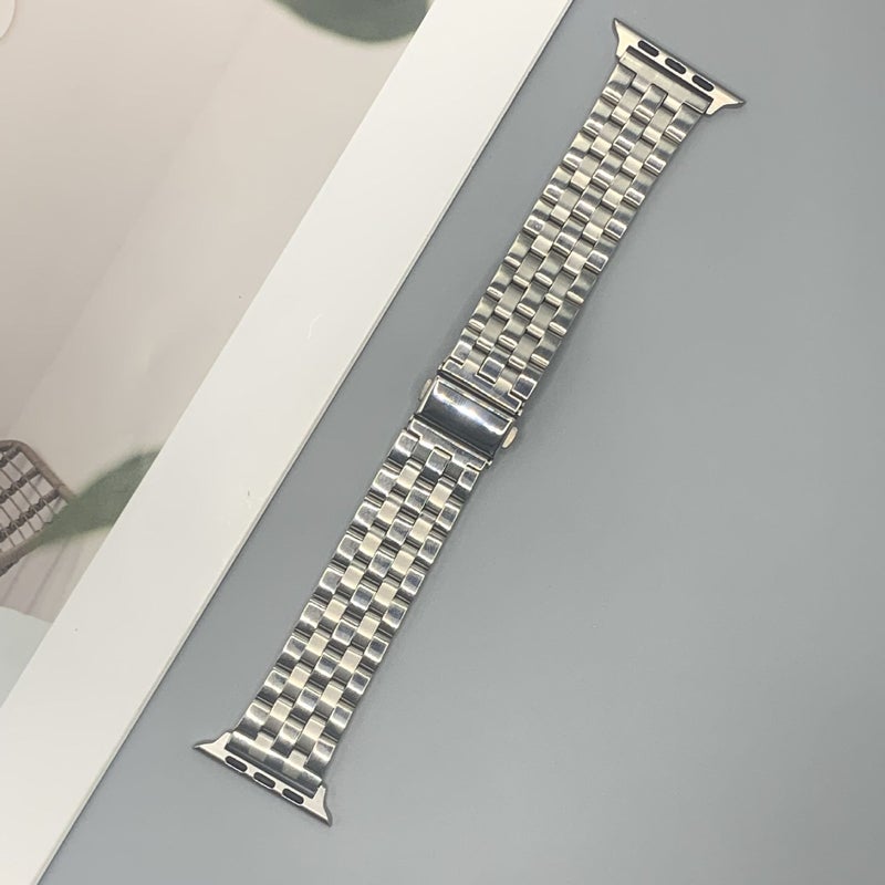 سوار ساعة ذكية معدني لأجهزة Apple Watch مقاس 42/44/45/49 مم و38/40/41 مم و22 مم - ألوان متعددة - Image 3