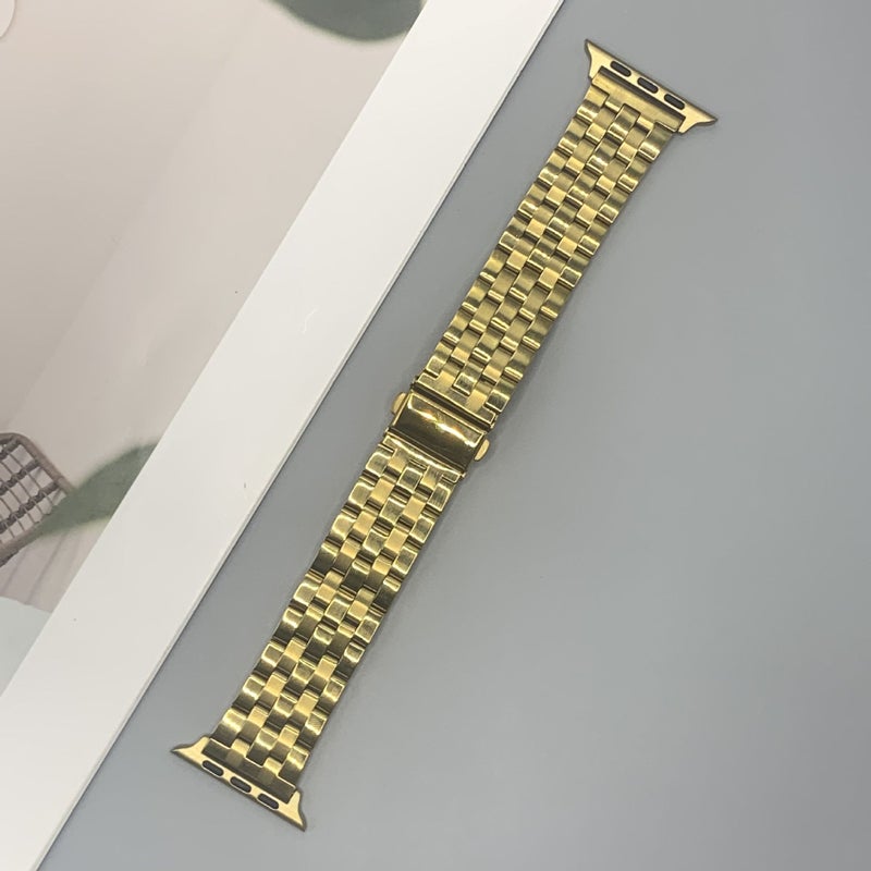 سوار ساعة ذكية معدني لأجهزة Apple Watch مقاس 42/44/45/49 مم و38/40/41 مم و22 مم - ألوان متعددة - Image 2