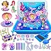 Hymaz Mermaid Sensory Bin Play Sand Art Kit with 22lbs Sensory Sand Sea Pearl Shell and Treasure Accessories Ocean Sandbox Beach Pretend Play Toy Christmas Birthday Gift for Girls Kids Ages 38 - Image 2