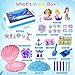 Hymaz Mermaid Sensory Bin Play Sand Art Kit with 22lbs Sensory Sand Sea Pearl Shell and Treasure Accessories Ocean Sandbox Beach Pretend Play Toy Christmas Birthday Gift for Girls Kids Ages 38 - Image 4