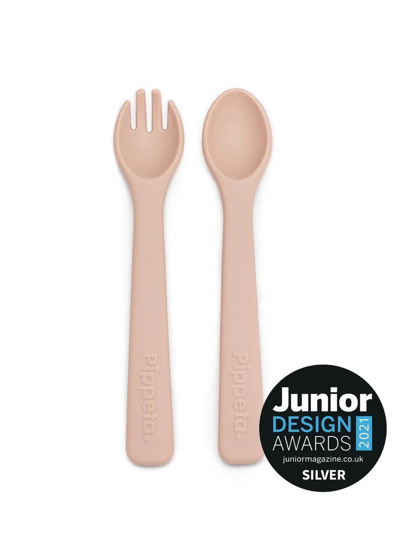The Pippeta Silicone Baby Spoon & Fork Set is designed to make early feeding safe, easy, and comfortable for little ones. Made from soft, BPA-free silicone, it is gentle on gums and perfect for babies starting their self-feeding journey. The compact, baby-friendly size helps little mouths transition smoothly to independent eating. Easy-grip handles support better control for tiny hands, encouraging confidence during mealtime. Durable, flexible, and easy to clean, it is dishwasher and microwave safe for everyday convenience. A practical and thoughtfully designed feeding essential for growing babies.