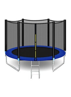 Yalla HomeGym Homegym 8Ft Trampoline With Enclosure Net For Kids & Adults Outdoor Trampoline With Safety Net Wear-Resistant Recreational With Ladder  - Image 1