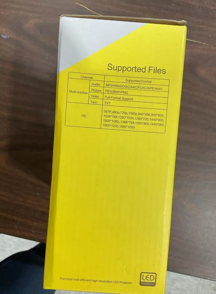 ليد جهاز عرض صغير محمول بدقة 1080P LED للسينما المنزلية - Image 2