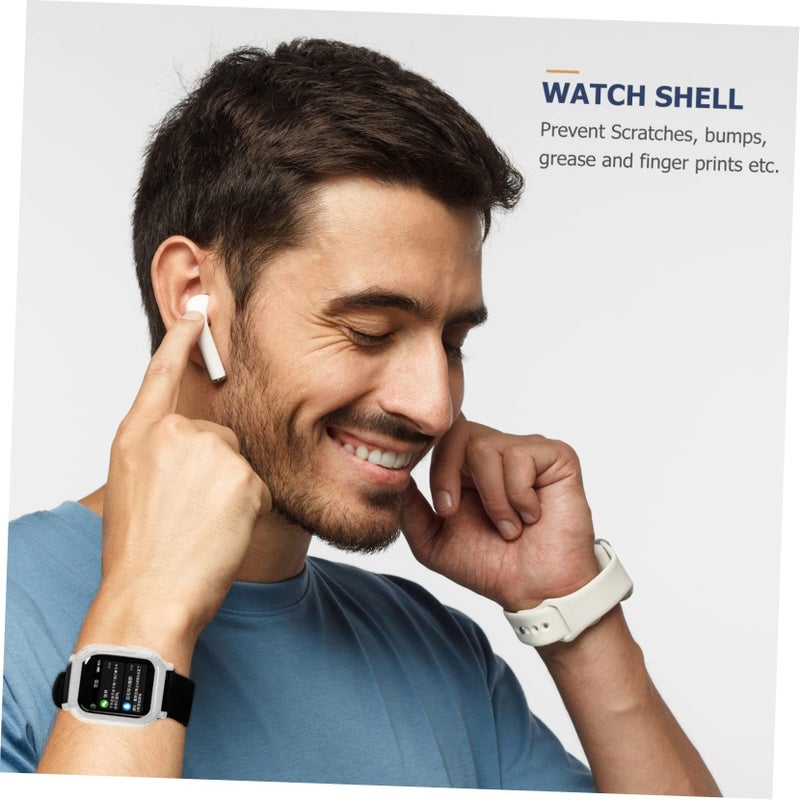 2pcs TPU Protective Case Watch Screen Protector Slim Cover For Daily Workouts Precise Cutouts - Image 3
