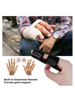 Y&D 4pcs Trigger Finger Splint, Adjustable Knuckle Immobilizer, Splint Immobilizer for Fracture, Sprain, Fracture Pain  - Image 1