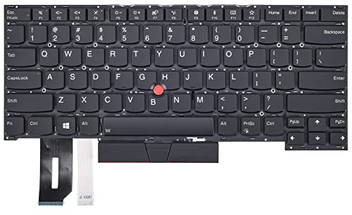 KBRPARTS Replacement Keyboard for ThinkPad T480S T490 T495 E480 E490 E495 L380 L390 L480 L490 Series Laptop with Backlit US Layout - Image 1