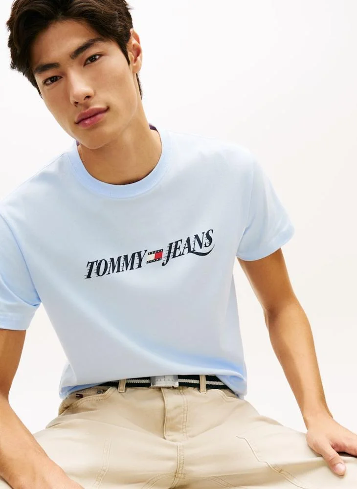 TOMMY JEANS  Logo Crew Neck Jersey T-Shirt for Men | Best Price UAE