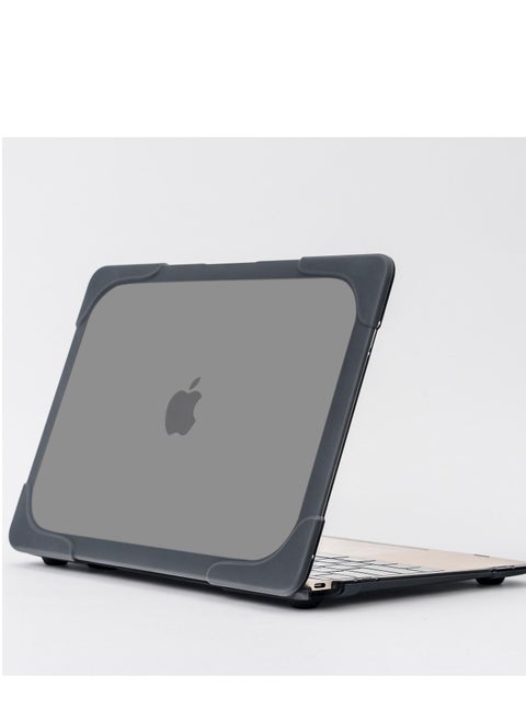 Hard Shell Case Cover with Kickstand Shockproof Function for MacBook Retina (A1534/A1931) 12 inch