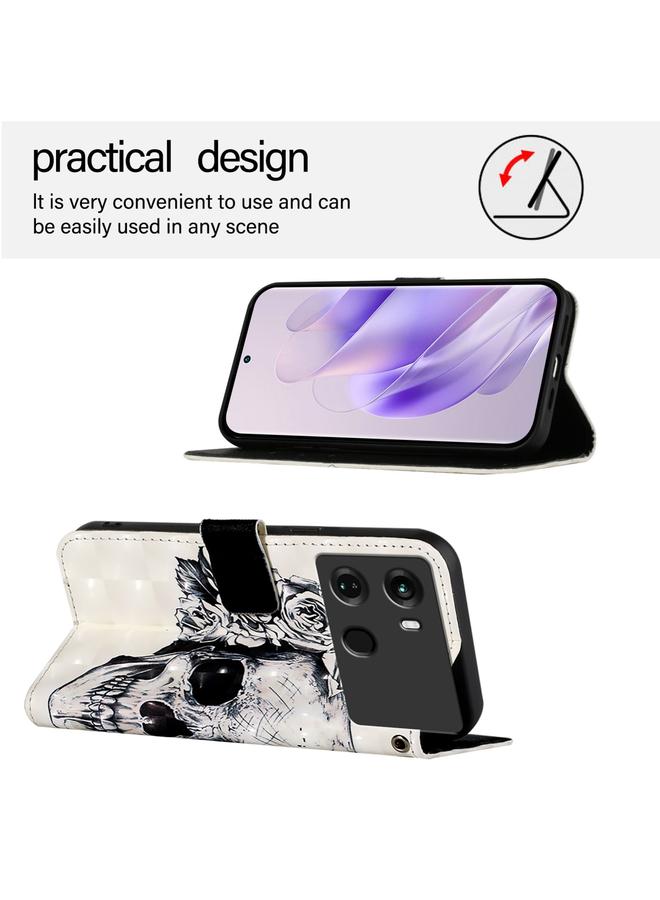 اس-توب جراب هاتف Itel P40 ثلاثي الأبعاد بغطاء جلدي أفقي قابل للطي - Image 3