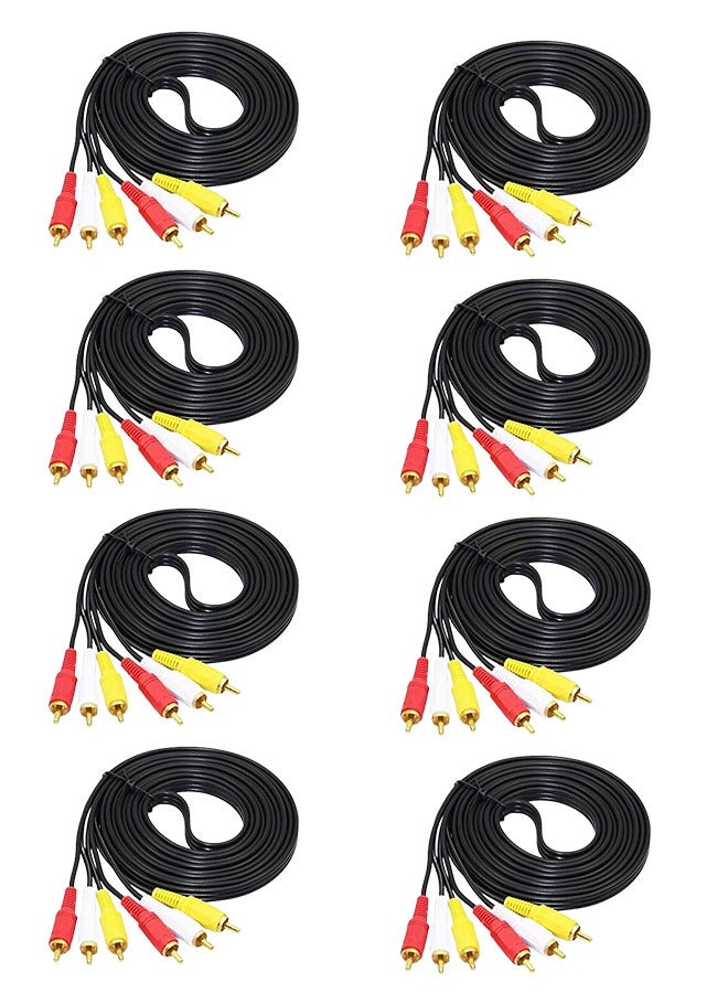 Taimi 8-Piece RCA Cable for Audio, Video Applications 10m - Image 1