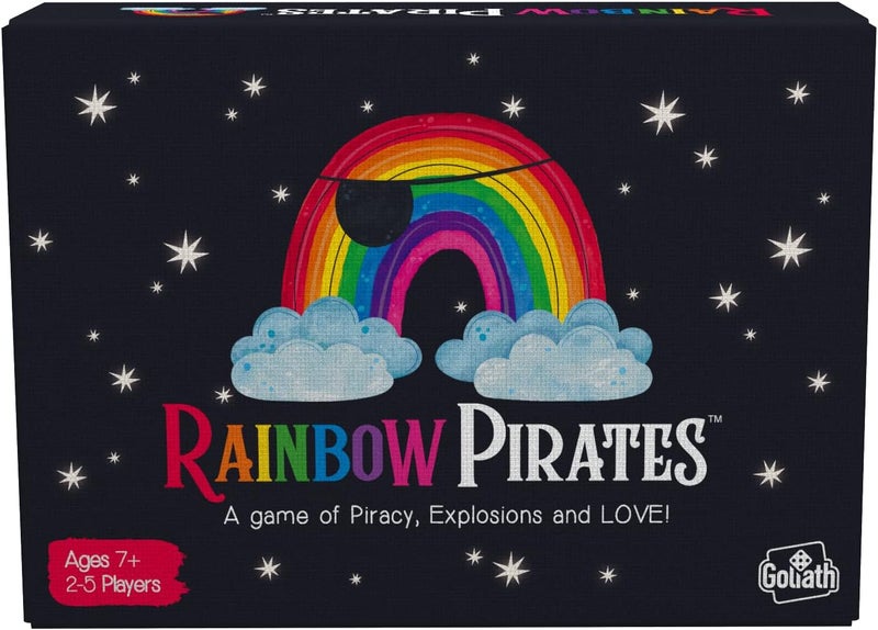 Goliath Games Rainbow Pirates A Game of Piracy Explosions and Love  Party Games  Card Games  for 25 Players  Ages 7Black - Image 1