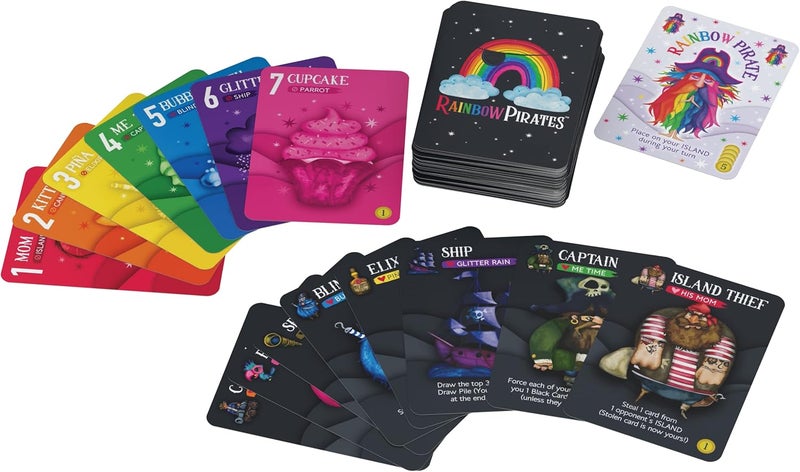 Goliath Games Rainbow Pirates A Game of Piracy Explosions and Love  Party Games  Card Games  for 25 Players  Ages 7Black - Image 3