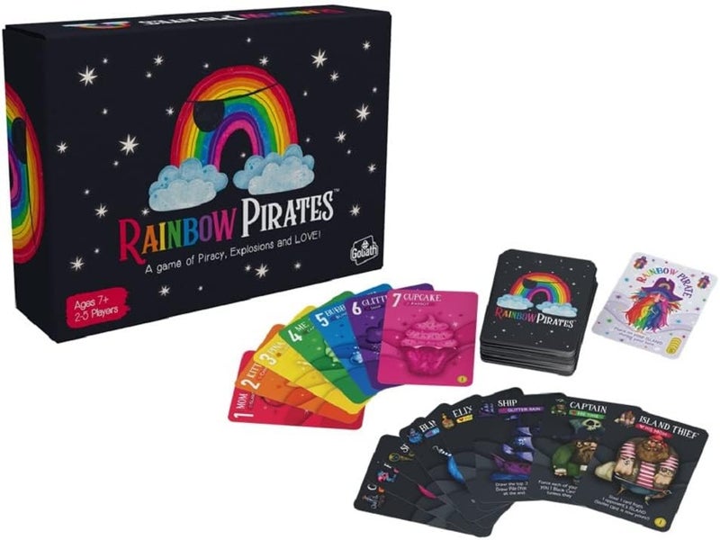 Goliath Games Rainbow Pirates A Game of Piracy Explosions and Love  Party Games  Card Games  for 25 Players  Ages 7Black - Image 2
