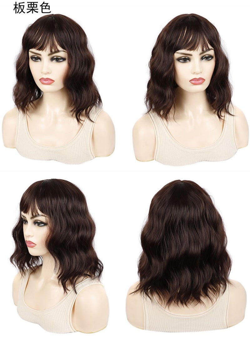 Estelle Fiber Heat Resistant BoBo Wig for Women Natural Looking Full Wigs for Daily Use Black Mix Brown  - Image 2