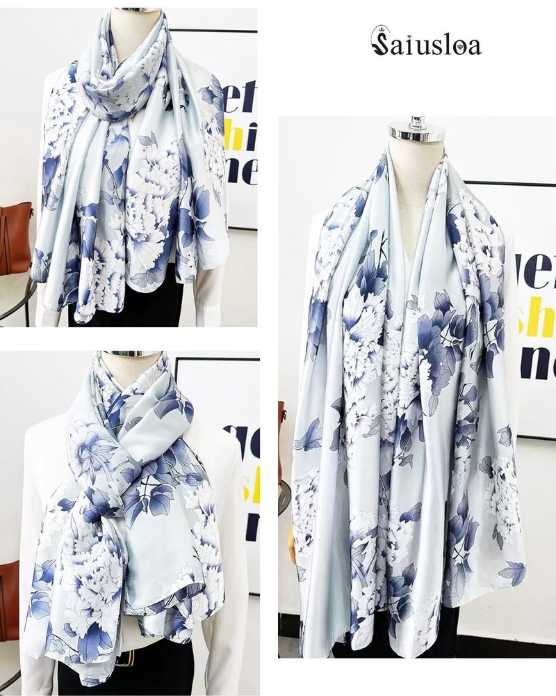 Saiusloa Dress Scarves Shawl Wraps Long Silky Scarf for Women Dressy Fashion Lightweight for Decorative Formal Evening Gowns-1010 - Image 5