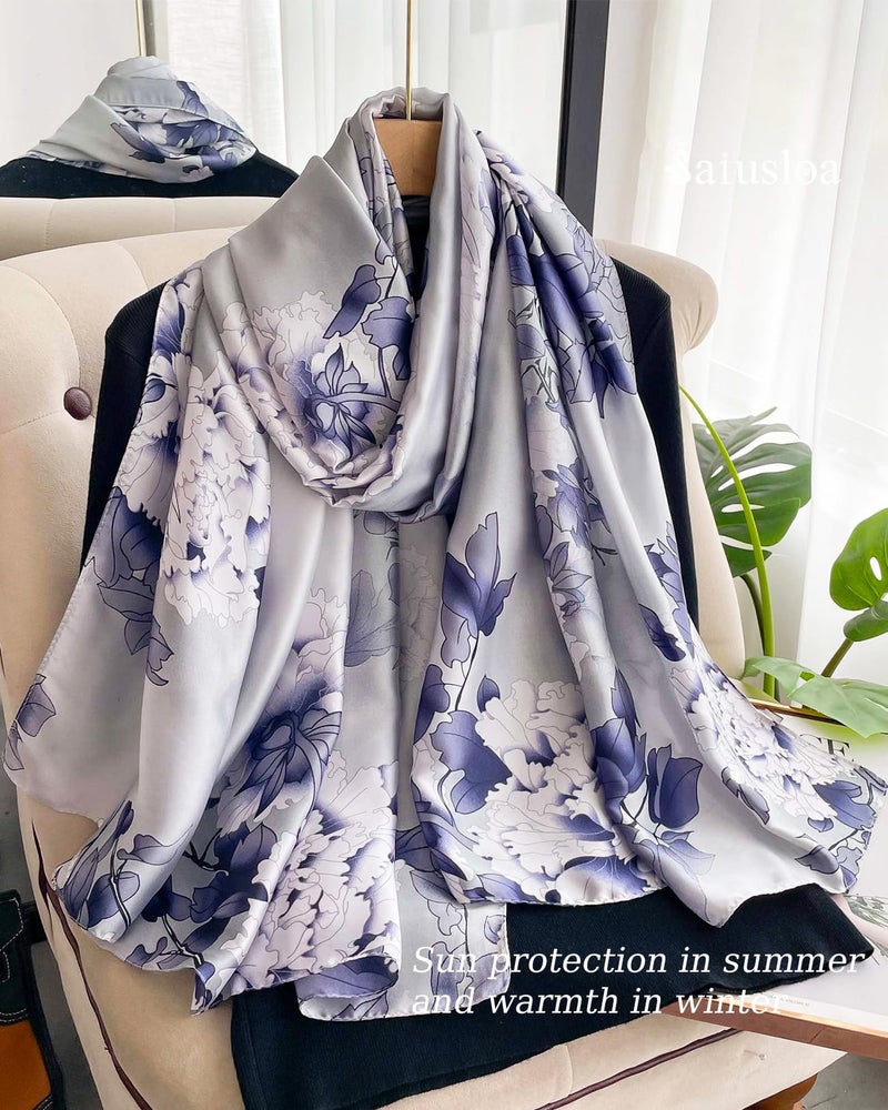 Saiusloa Dress Scarves Shawl Wraps Long Silky Scarf for Women Dressy Fashion Lightweight for Decorative Formal Evening Gowns-1010 - Image 3