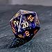 FTNNGIME 1PCS Gem D20 DND Dice 25mm 20 Sided CrystalAmethyst DD Dice for Dungeons and Dragons RPG Roleplaying Games MTG Table Games Handmade Polyhedral Dice Amethyst - Image 4