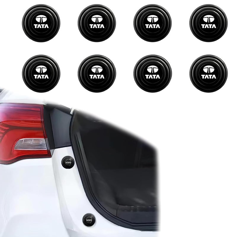 WISKA Car Door Shock Absorber Protector Gasket Guard Pads Edge Stickers Accessories for TATA Nexon, Punch, Harrier, Safari, Altroz, Tiago, Tigor, Curvv, Zest - Image 1